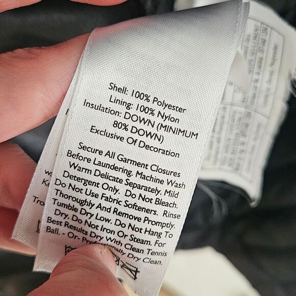 Eddie Bauer Down Women's Black Puffer Coat - Picture 7 of 7